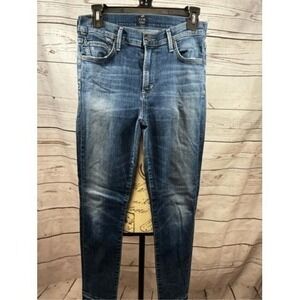 Citizens of Humanity Jeans Womens Blue Denim High Rise Ankle Skinny Leg‎